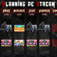 Planning de Stream Semaine 07 - 2025