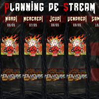 Planning de Stream Semaine 19 - 2025