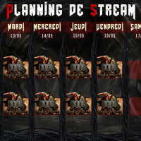 Planning de Stream Semaine 20 - 2025