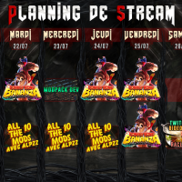Planning de Stream Semaine 30 - 2025