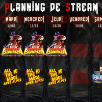 Planning de Stream Semaine 33 - 2025