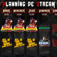 Planning de Stream Semaine 34 - 2025