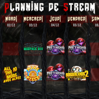 Planning de Stream Semaine 49 - 2025