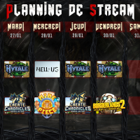 Planning de Stream Semaine 05 - 20256