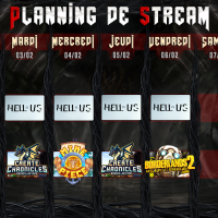 Planning de Stream Semaine 06 - 2026