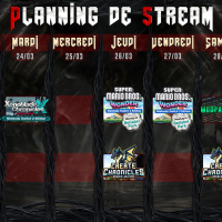 Planning de Stream Semaine 13 - 2026