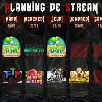 Planning de Stream Semaine 22 - 2026