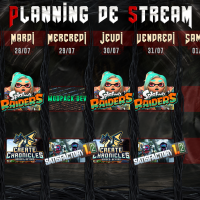 Planning de Stream Semaine 31 - 2026